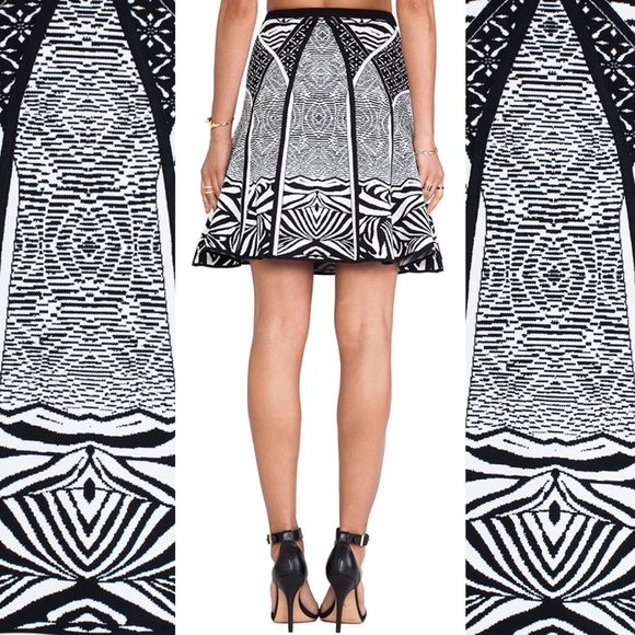 DVF Samara Fit and Flare Skirt - Zebra Tattoo - Picture 3 of 14